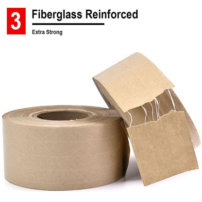 APT Water-Activated Fiberglass Reinforced Kraft Paper Tape - Advanced Polymer Tape Inc.